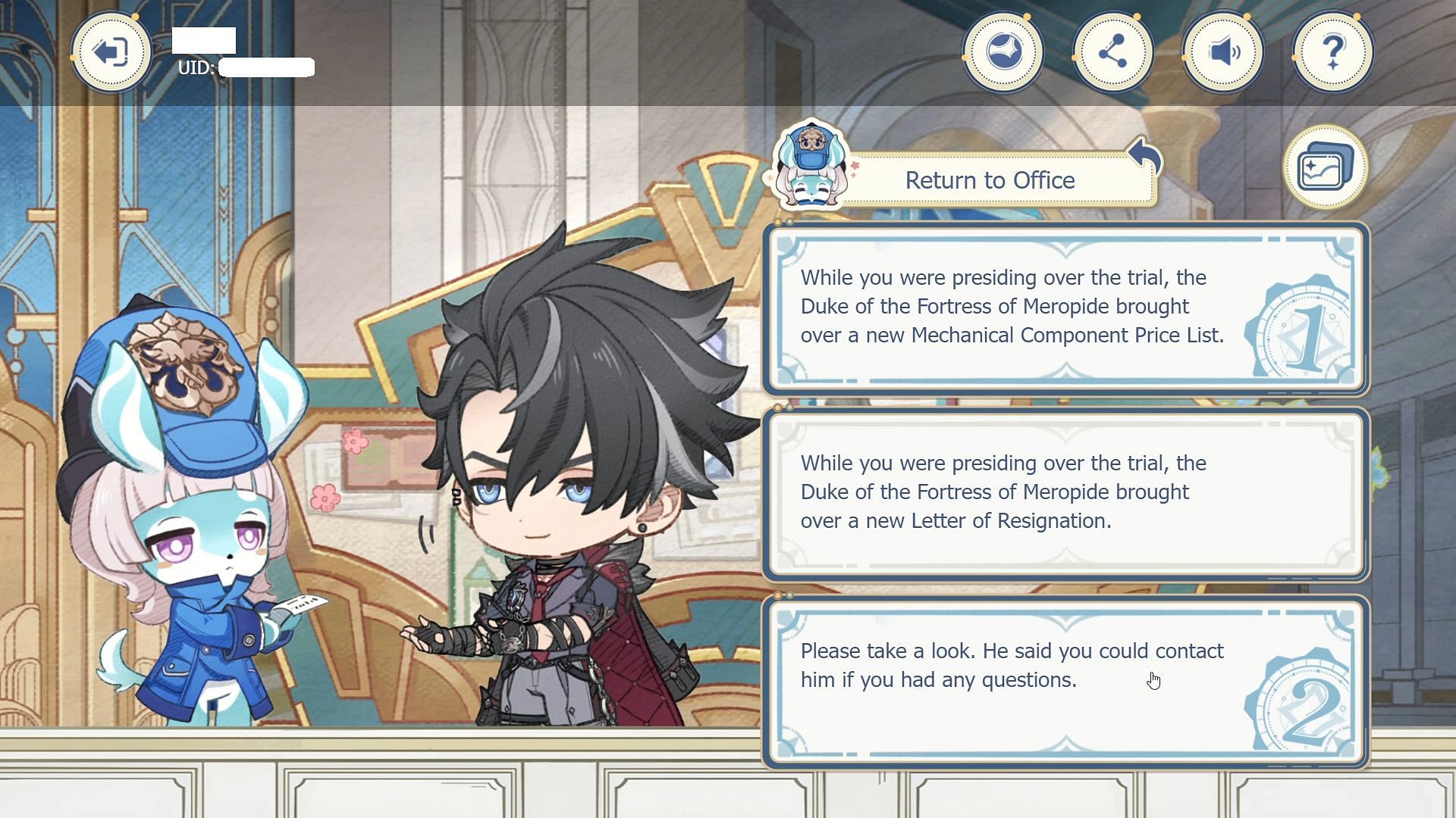 The final report (Image via HoYoverse)